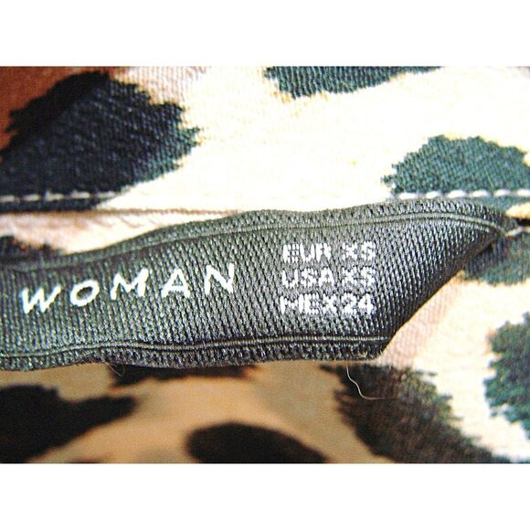 Zara Womens Long Sleeve Collared Button Up Shirt Leopard Print Size X-Small - XS - Picture 4 of 10